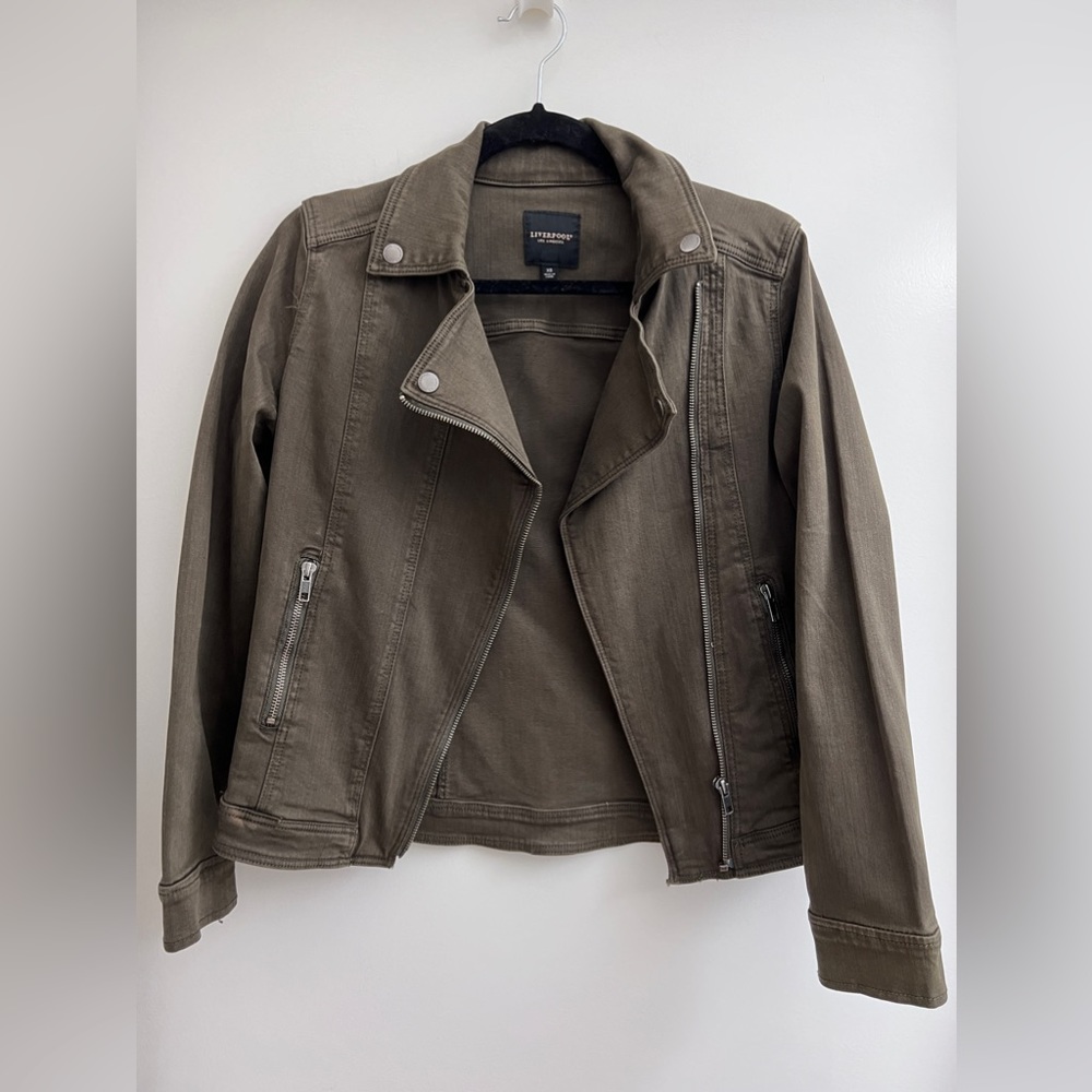 Liverpool Los Angeles Women’s Olive Green Jacket XS New W/O tags